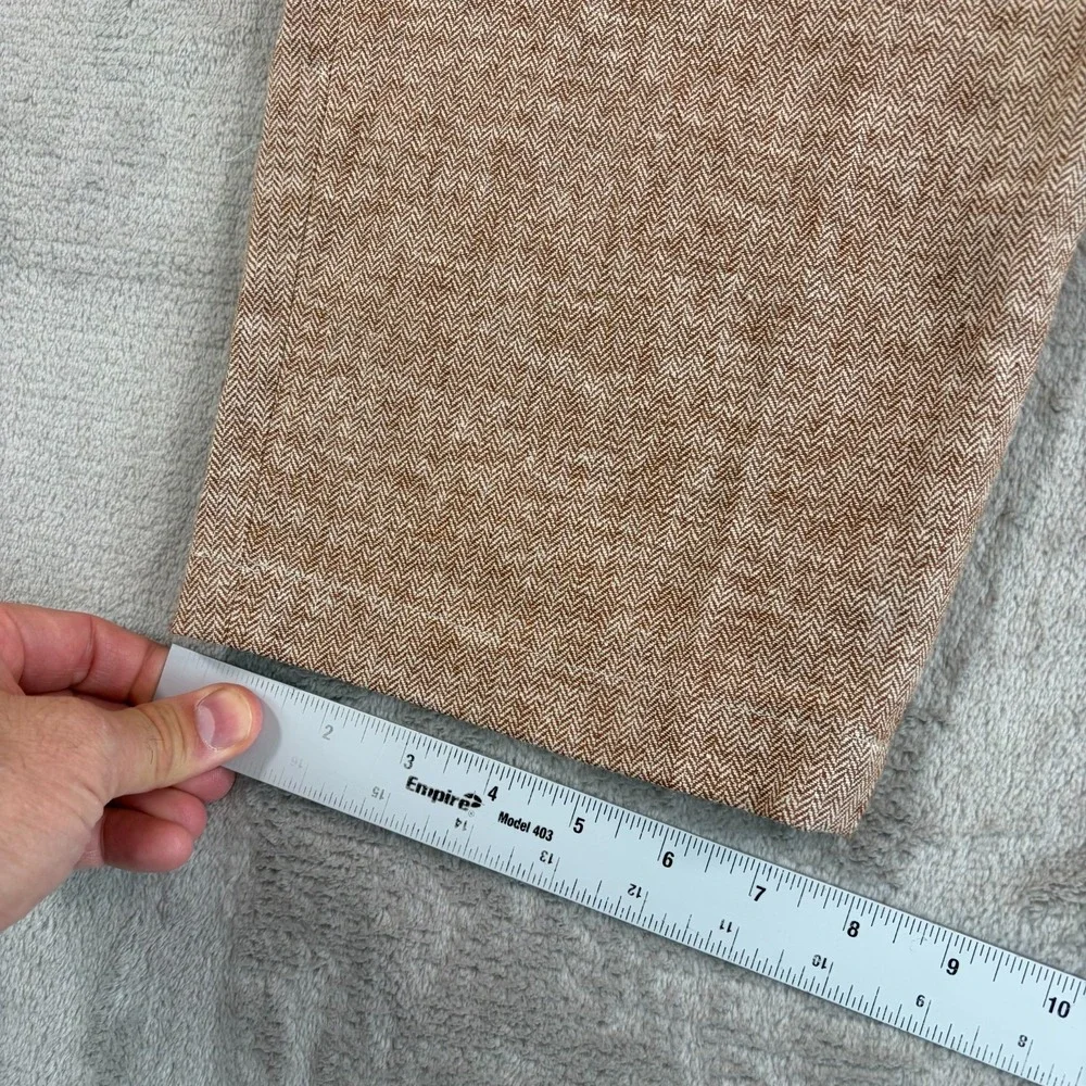 Banana Republic Herringbone Linen-Blend Seafarer Pants in Potters‎ Clay Women 2